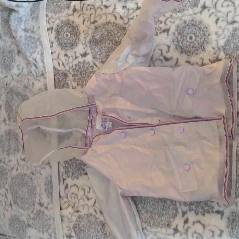 Cat & Jack clear rain jacket (size XS 4/5)